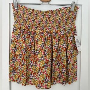 Patrons of Peace Colorful Floral Mini Skirt Size L